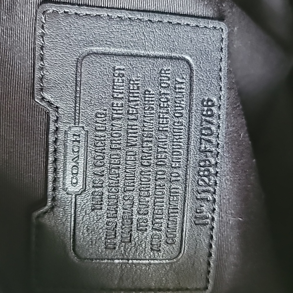 Coach Heritage Signature Embossed PVC Commuter - Picture 12 of 16